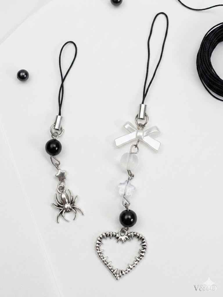 Gothic Coquette Phone Charms