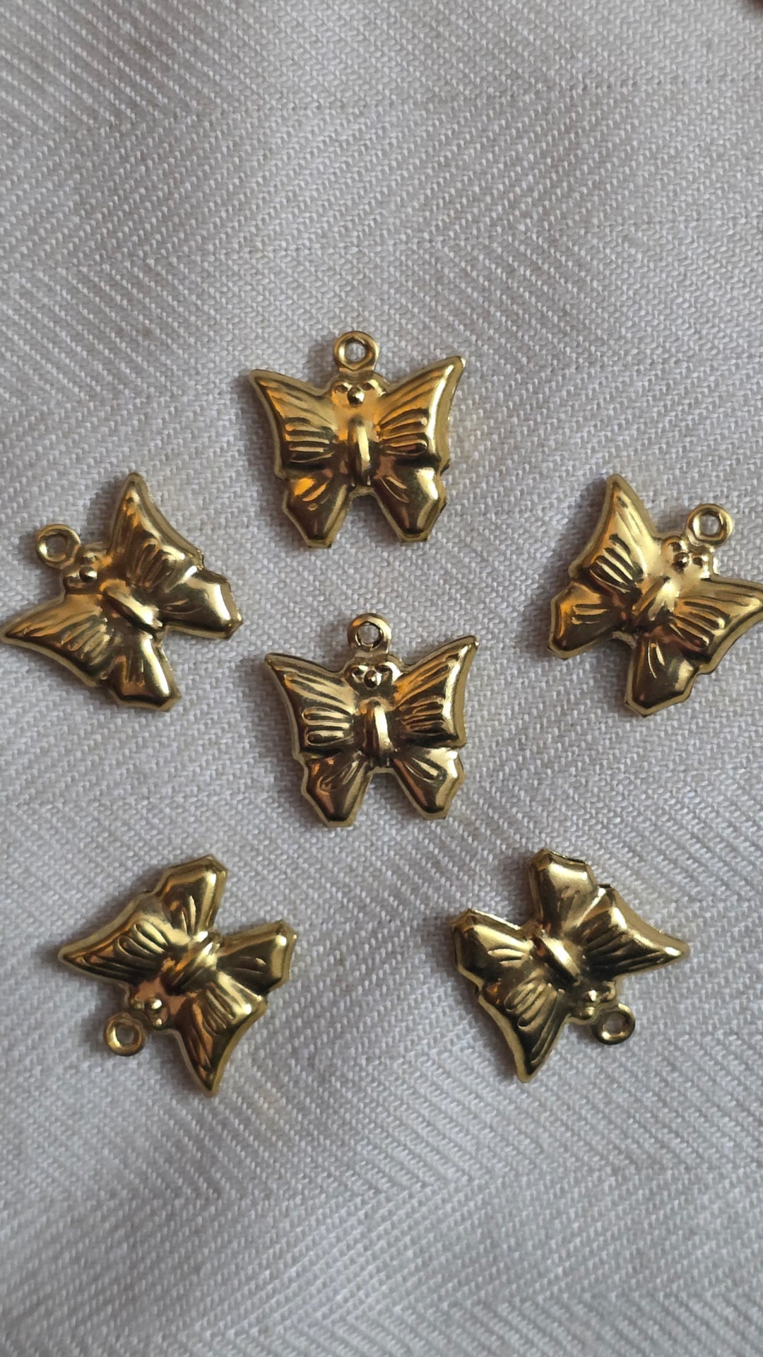 Butterfly charm (stainless)
