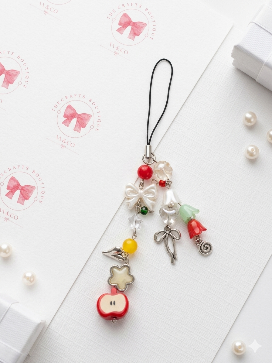 Apple Phone Charm