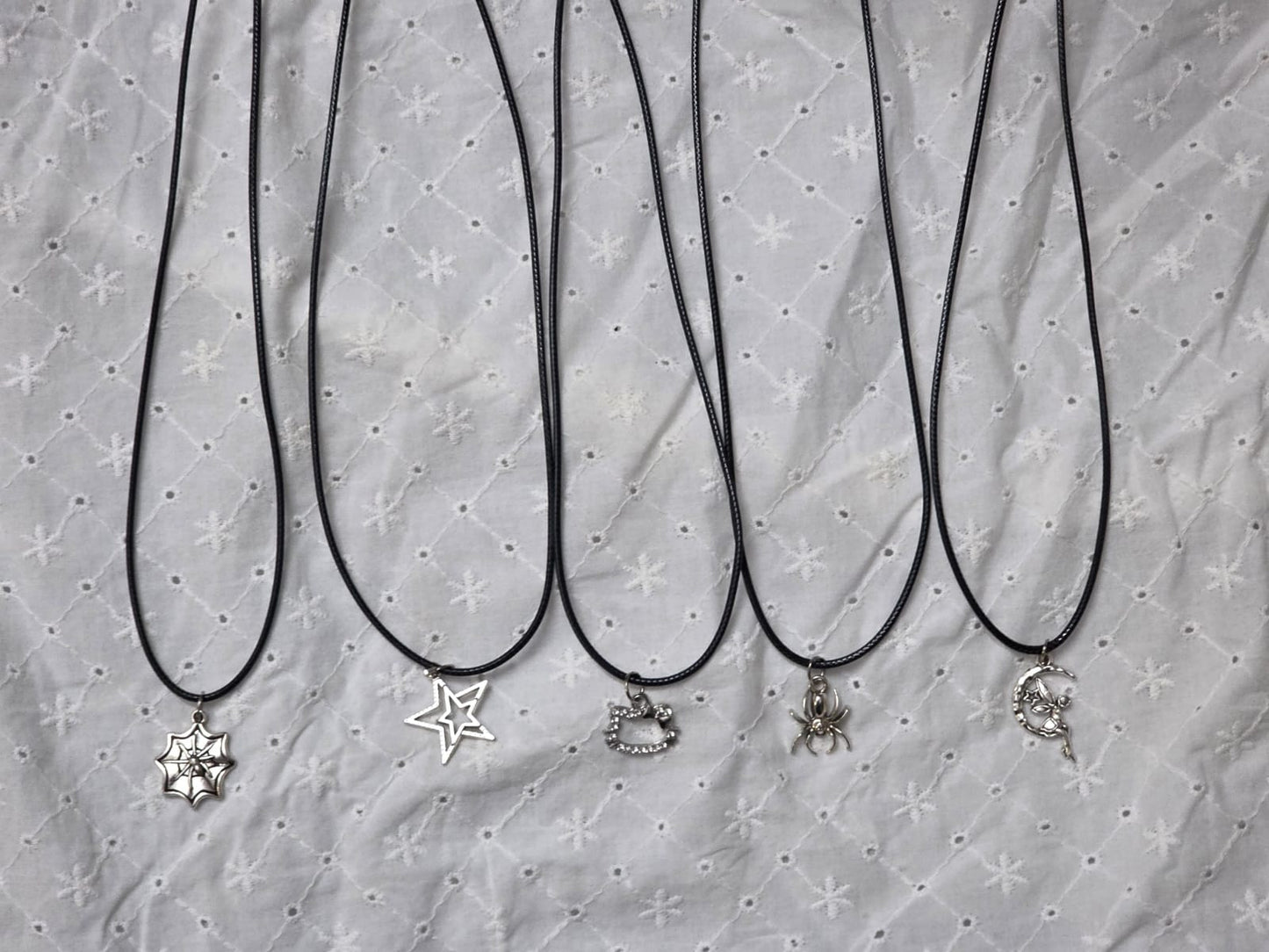 Black Cord Necklaces 𝄞⨾💿✮˚.⋆