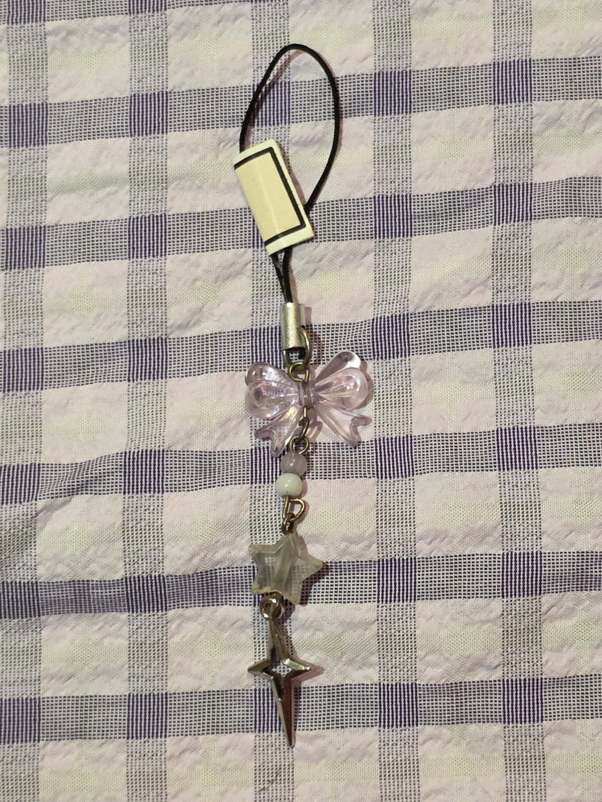 Purple Bow phonecharm