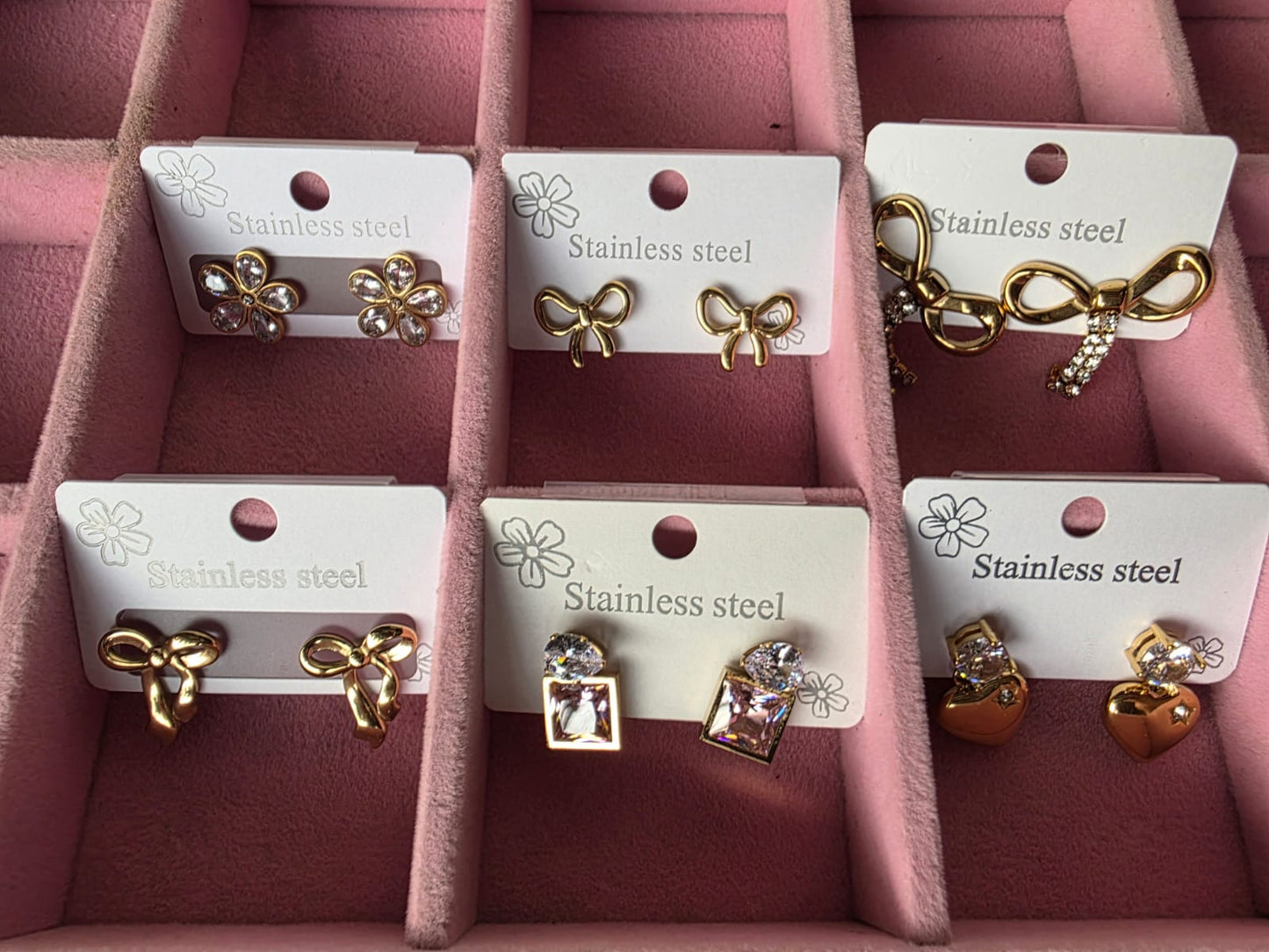 Stainless Steel Earrings ౨ৎ