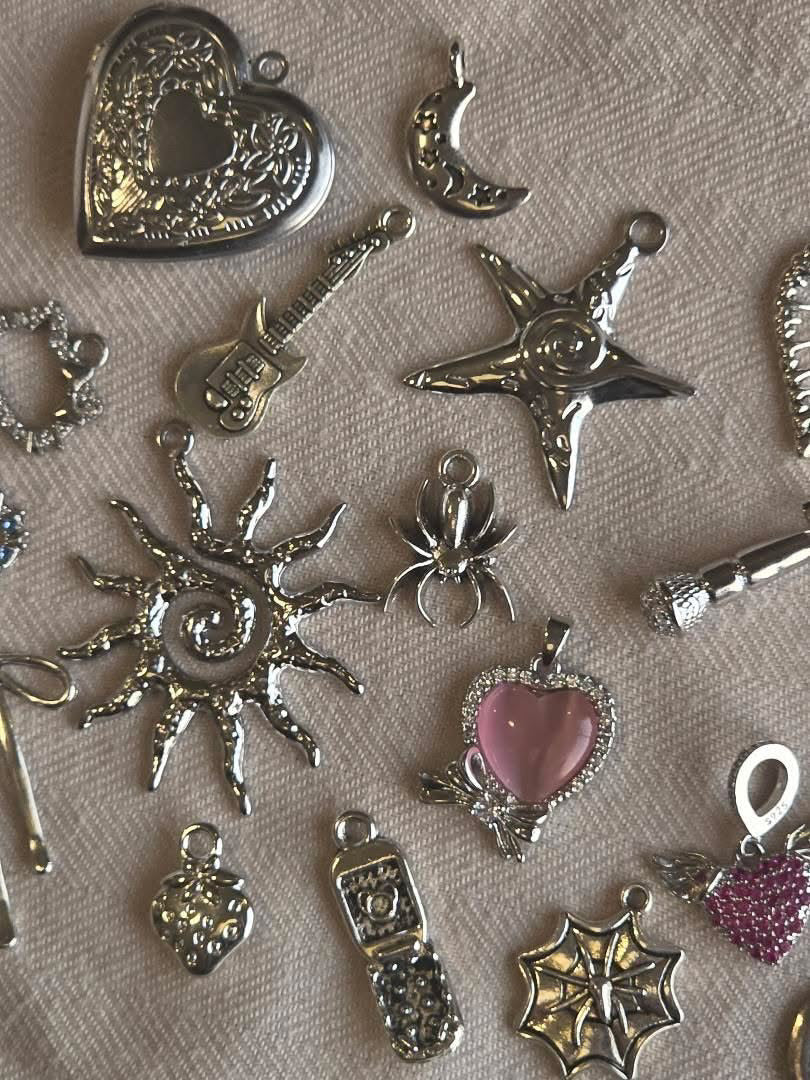 Stainless charms (silver)