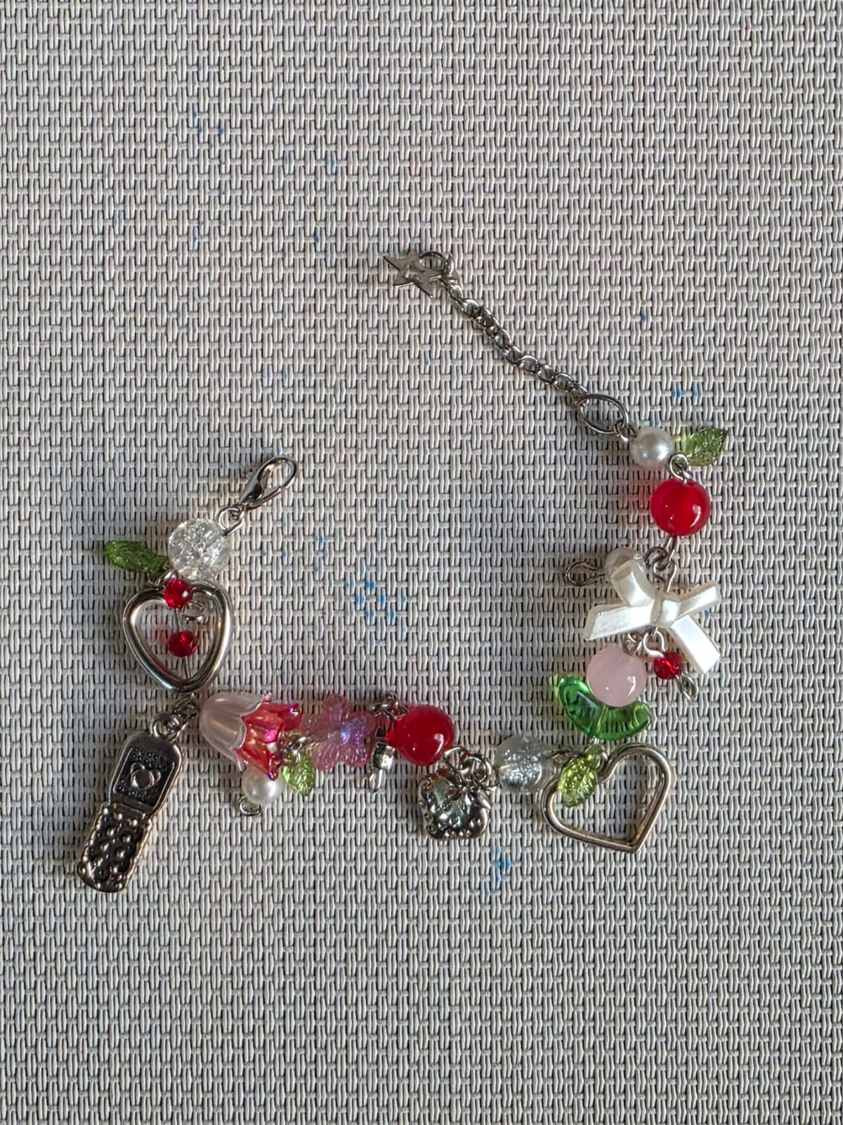 Strawberry shortcake inspired bracelet౨ৎ ˖ ࣪⊹ •🍓•⊹₊ ⋆୨ৎ