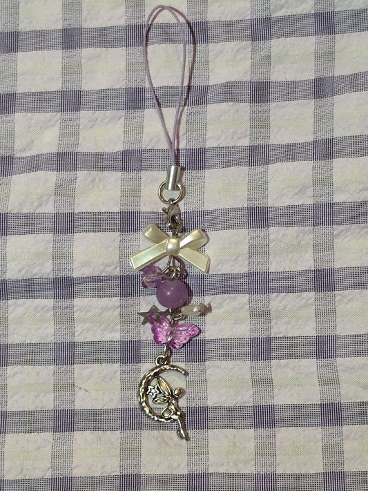 fairy inspired purple phonecharm♡₊˚ 🦢・₊✧𐦍