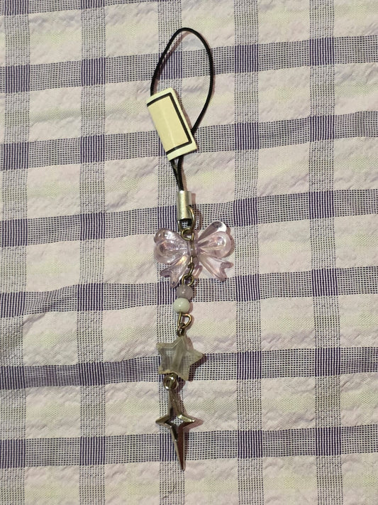 Purple Bow phonecharm