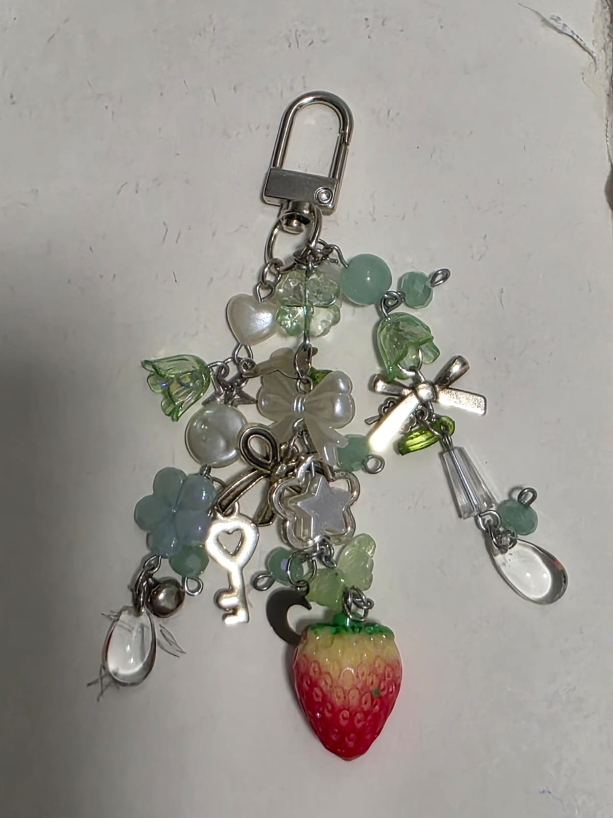 Matching Strawberry Chunky Keychains