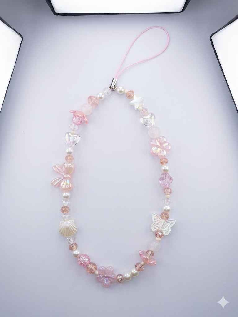 Glitter Pink Shine Phone Charm