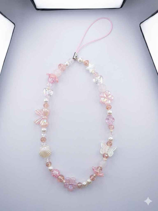 Glitter Pink Shine Phone Charm