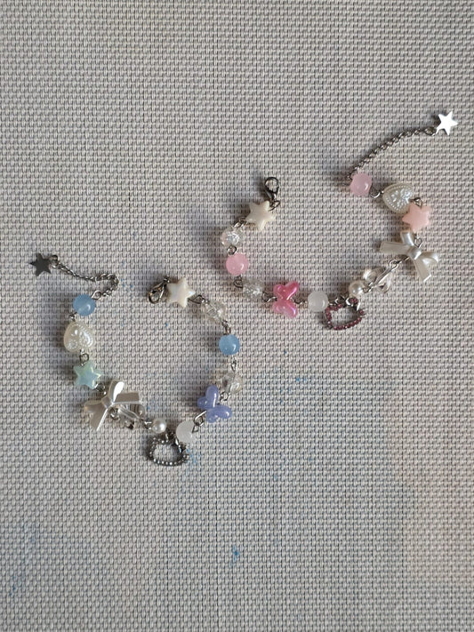 Starry Sky & Sunset Blossom Charm Bracelets 🌌🌸